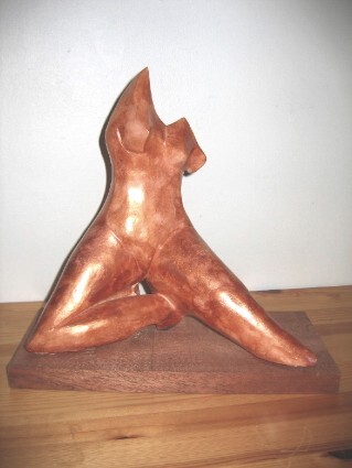 Sculpture titled "OPERA  Terre cuite…" by Sonia Mandel, Original Artwork, Terra cotta