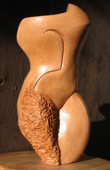 Sculpture intitulée "BUSTE FEMME  Terre…" par Sonia Mandel, Œuvre d'art originale, Terre cuite