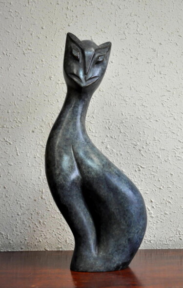 Sculptuur getiteld "CHARLY AU PARADIS…" door Sonia Mandel, Origineel Kunstwerk, Metalen