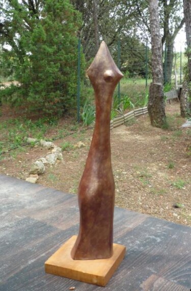 Sculpture intitulée "ELLE Terre cuite pa…" par Sonia Mandel, Œuvre d'art originale, Terre cuite