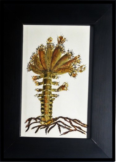 Painting titled ""Cactun Cervicun"" by Sonia Burgareli, Original Artwork