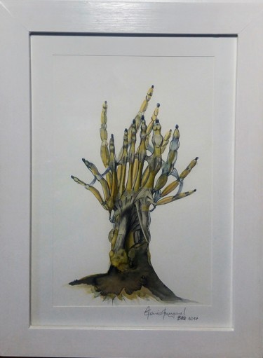 Painting titled ""Cactácea Articular…" by Sonia Burgareli, Original Artwork