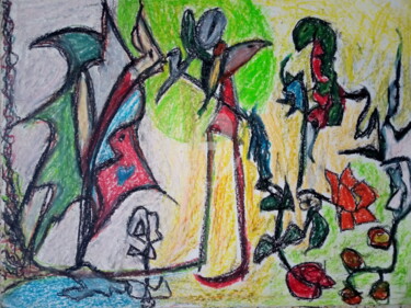 Desenho intitulada "A Destruição do Jar…" por Sónia Marcos, Obras de arte originais, Pastel