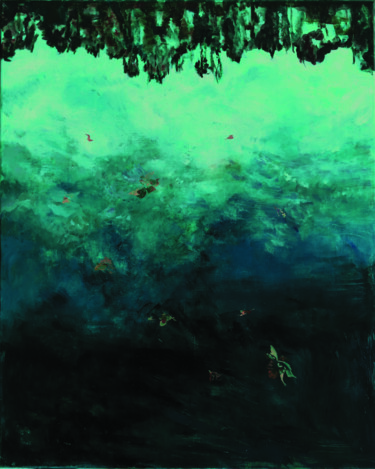 Pittura intitolato "Feuilles morte" da Sonja Britz, Opera d'arte originale, Olio