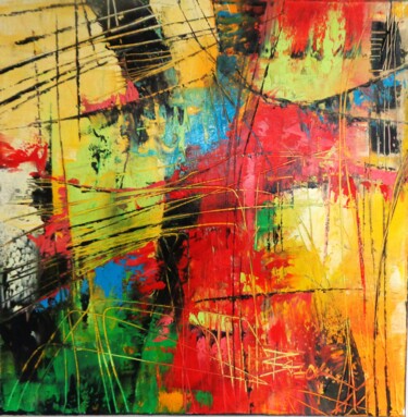 Pittura intitolato "NEW ABSTRACT X" da Sonja Brzak, Opera d'arte originale, Olio