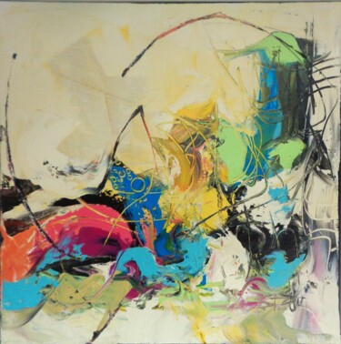 Malerei mit dem Titel "NEW ABSTRACT XXVII" von Sonja Brzak, Original-Kunstwerk, Öl