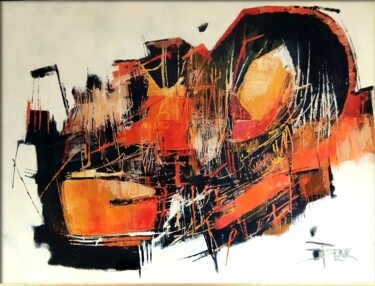 Pittura intitolato "ABSTRACT LOVE II" da Sonja Brzak, Opera d'arte originale, Olio