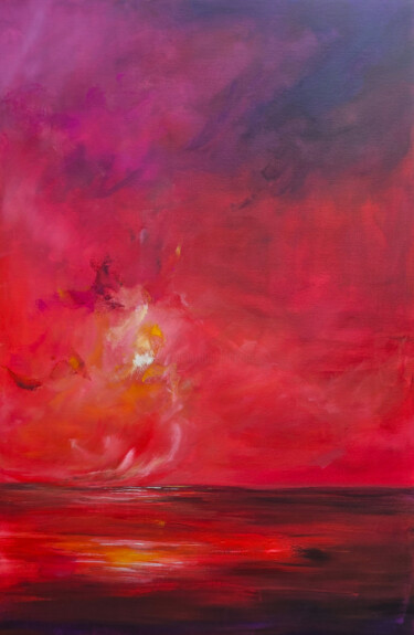 Painting titled "Red Dust" by Sophia Kühn, Original Artwork, Acrylic