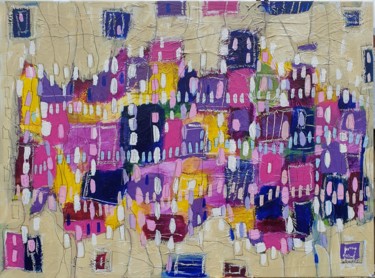 Painting titled "City 01" by Sophie Ackermann, Original Artwork, Acrylic