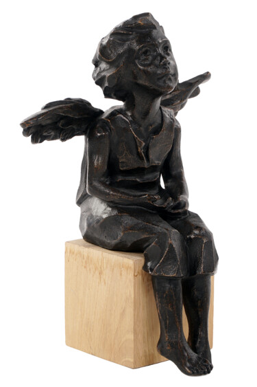 Sculpture titled "Mon ange" by Sophie Barut, Original Artwork, Bronze