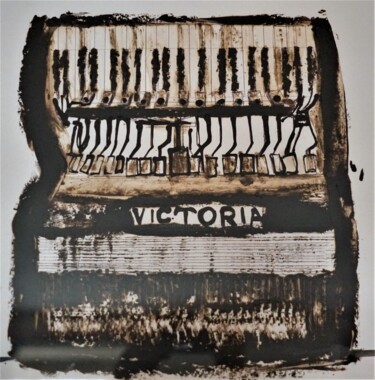 Peinture intitulée "Accordéon Victoria…" par Sophie Bazy, Œuvre d'art originale, Acrylique