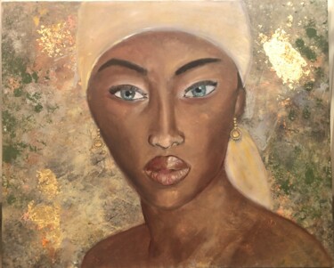 绘画 标题为“Portrait de femme” 由Sophie Bouriche, 原创艺术品, 油
