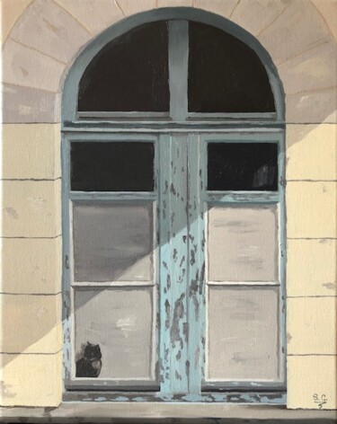 Pittura intitolato "Qui va là ?" da Sophie Cousineau, Opera d'arte originale, Olio