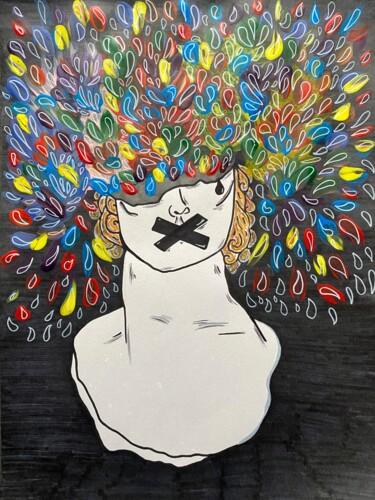 Рисунок под названием "Whose peace are you…" - Sophie Curutchet, Подлинное произведение искусства, Маркер