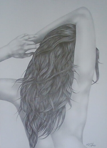 Drawing titled "Cypriane." by Sophie Dumont (heavenly), Original Artwork, Graphite