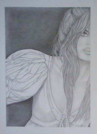 Dessin intitulée "ANTHEA" par Sophie Dumont (heavenly), Œuvre d'art originale, Graphite