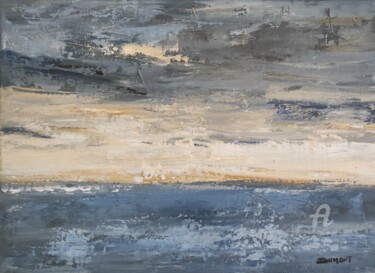 Malerei mit dem Titel "ma Normandie" von Sophie Dumont, Original-Kunstwerk, Öl