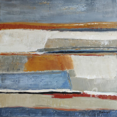 Pittura intitolato "Terres d'argile" da Sophie Dumont, Opera d'arte originale, Olio Montato su Telaio per barella in legno