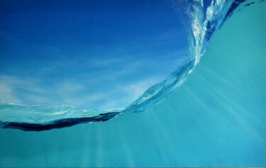 Картина под названием ""Inside the Sea"" - Sophie Duplain, Подлинное произведение искусства, Акрил Установлен на Деревянная…