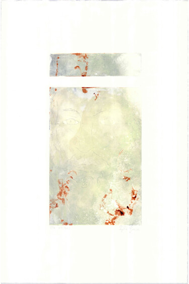Отпечатки и Гравюры под названием "Portrait d'âme 6" - Sophie Gerin, Подлинное произведение искусства, Монотип
