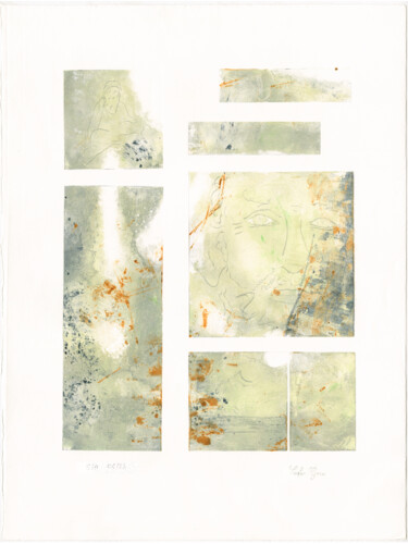Obrazy i ryciny zatytułowany „Père et fils (1)” autorstwa Sophie Gerin, Oryginalna praca, Monotypia