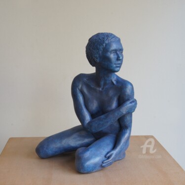 Escultura intitulada "Pudique" por Sophie Laurent Lazinier, Obras de arte originais, Gesso