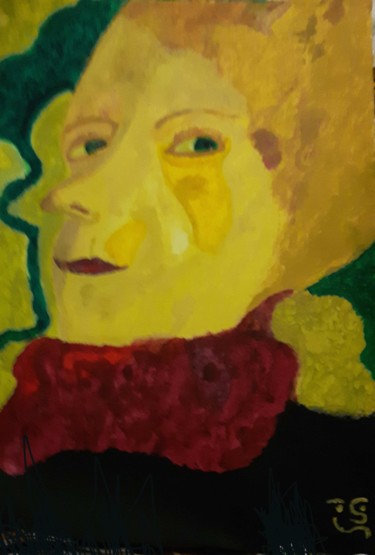 Peinture intitulée "LORD JAUNE AU NEZ P…" par Sophie Sala, Œuvre d'art originale, Acrylique