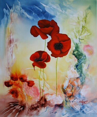 Peinture intitulée "img-8873-amapolas-1…" par Sophie Sirot, Œuvre d'art originale, Acrylique