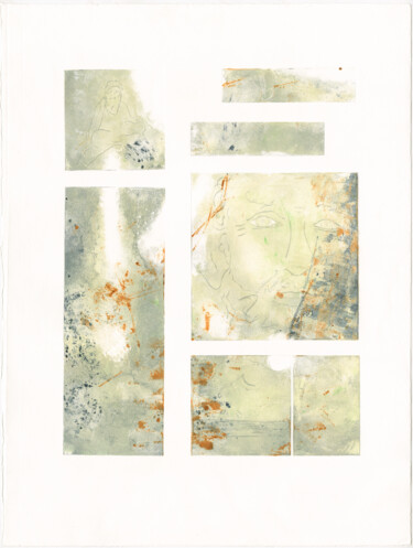 Отпечатки и Гравюры под названием "Père et fils (1)" - Sophie Gerin, Подлинное произведение искусства, Монотип
