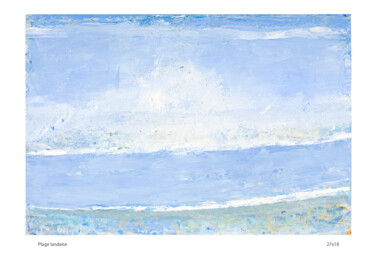 Картина под названием "L'écume des mers" - Sophie Gerin, Подлинное произведение искусства, Масло Установлен на Деревянная па…