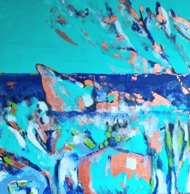 Pintura titulada "Blue" por Sophie Delavague, Obra de arte original, Acrílico Montado en Bastidor de camilla de madera