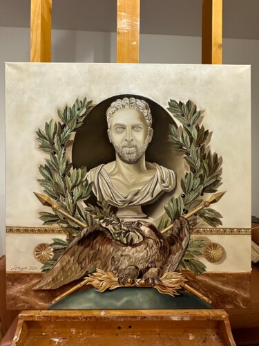 Pittura intitolato "Imperium Aeternum" da Soraya Abbasi, Opera d'arte originale, Olio