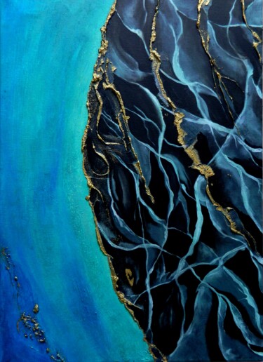 Malerei mit dem Titel "Underwater" von Sorin Niculae Lazar, Original-Kunstwerk, Acryl Auf Keilrahmen aus Holz montiert