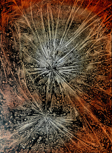 Картина под названием "Magnetic field" - Sorin Niculae Lazar, Подлинное произведение искусства, Акрил Установлен на Деревянн…