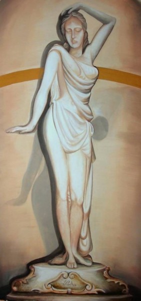 Картина под названием "Venus Statue" - Sorinapostolescu, Подлинное произведение искусства, Масло