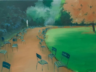 Pittura intitolato "Memoires de chaises…" da Bernard Soupre, Opera d'arte originale, Olio