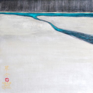Peinture intitulée "umi ( mer ) 267706-…" par Souske, Œuvre d'art originale, Autre