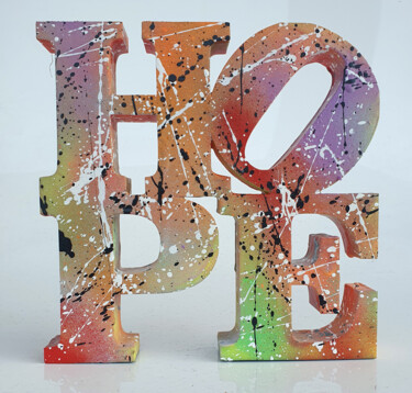 Sculpture titled "SPACO Colors Hope,…" by Spaco, Original Artwork, Resin