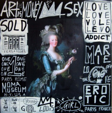 Peinture intitulée "SPACO Queen Marie A…" par Spaco, Œuvre d'art originale, Collages