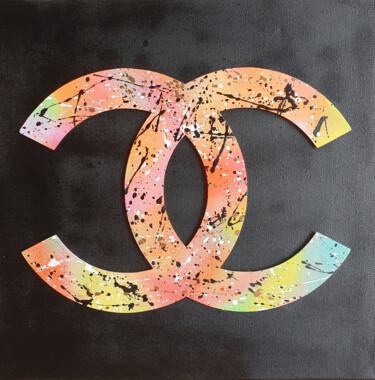 Pittura intitolato "SPACO Chanel, 2022…" da Spaco, Opera d'arte originale, Collages