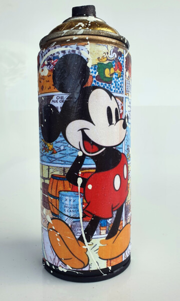 제목이 "SPACO Bombe Mickey…"인 조형물 Spaco로, 원작, 콜라주