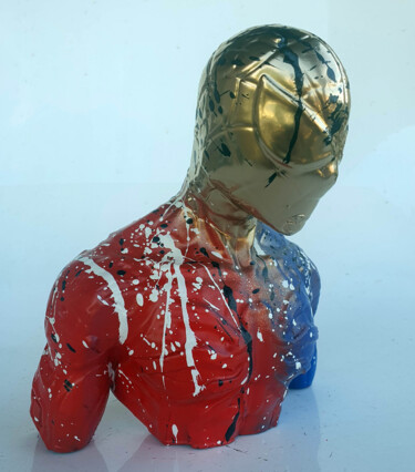 Скульптура под названием "SPACO Spiderman, 20…" - Spaco, Подлинное произведение искусства, Смола