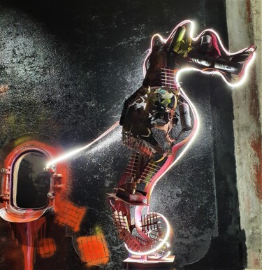 Escultura titulada "GRAFFITI MUSEE SPIK…" por F. Spi-K-Tri, Obra de arte original, Metales