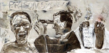 Pintura titulada "COLLECTION KO TERRE…" por F. Spi-K-Tri, Obra de arte original, Oleo Montado en Bastidor de camilla de made…
