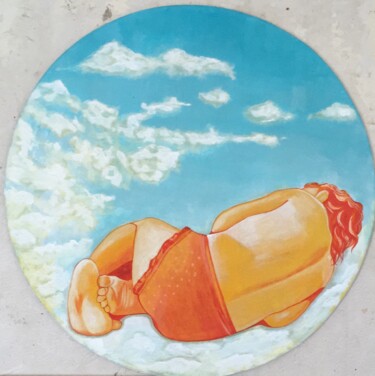 Schilderij getiteld "My Sun" door Stacy Shpak, Origineel Kunstwerk, Acryl