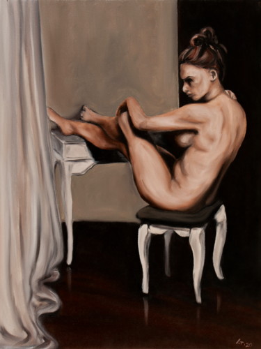 Peinture intitulée "Boudoir" par Stanimir Stoykov, Œuvre d'art originale, Huile