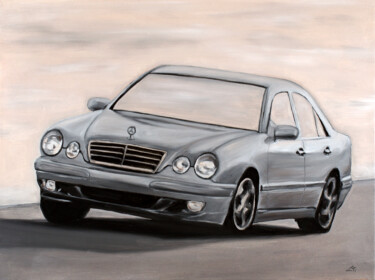 Pintura intitulada "Mercedes E class W2…" por Stanimir Stoykov, Obras de arte originais, Óleo