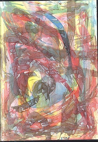 Painting titled "ID 1211_C Cahiers" by Stanislaus Szypura (Stacho), Original Artwork