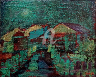 Malerei mit dem Titel "Landscape-3" von Stanislav Bojankov, Original-Kunstwerk, Öl