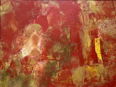 Картина под названием "A hot day" - Stanislav Yushkov, Подлинное произведение искусства, Энкаустический Установлен на Деревя…